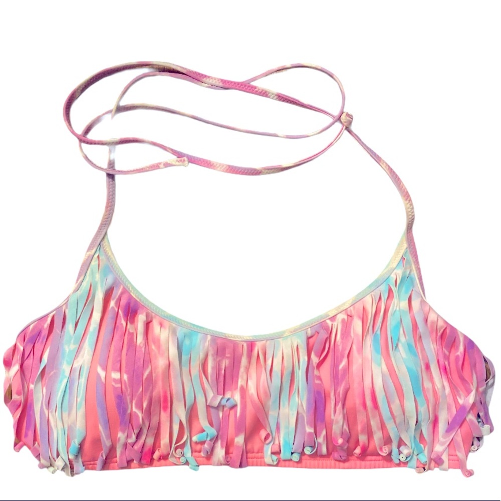 Victoria Secret PINK Tie Dye Coral Bikini Top
